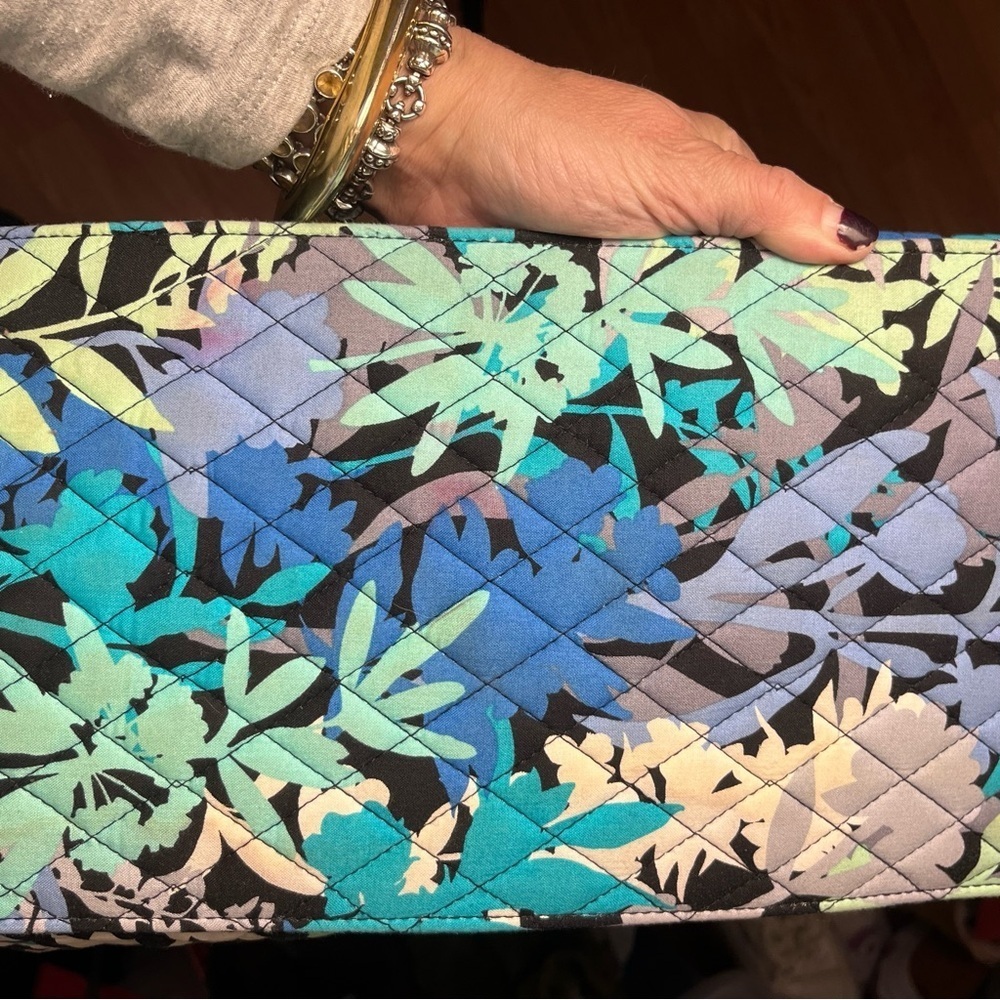 Vera Bradley Camofloral Quilted Women's Mini Weekender Tote Pockets Zipper Bag - Picture 13 of 16